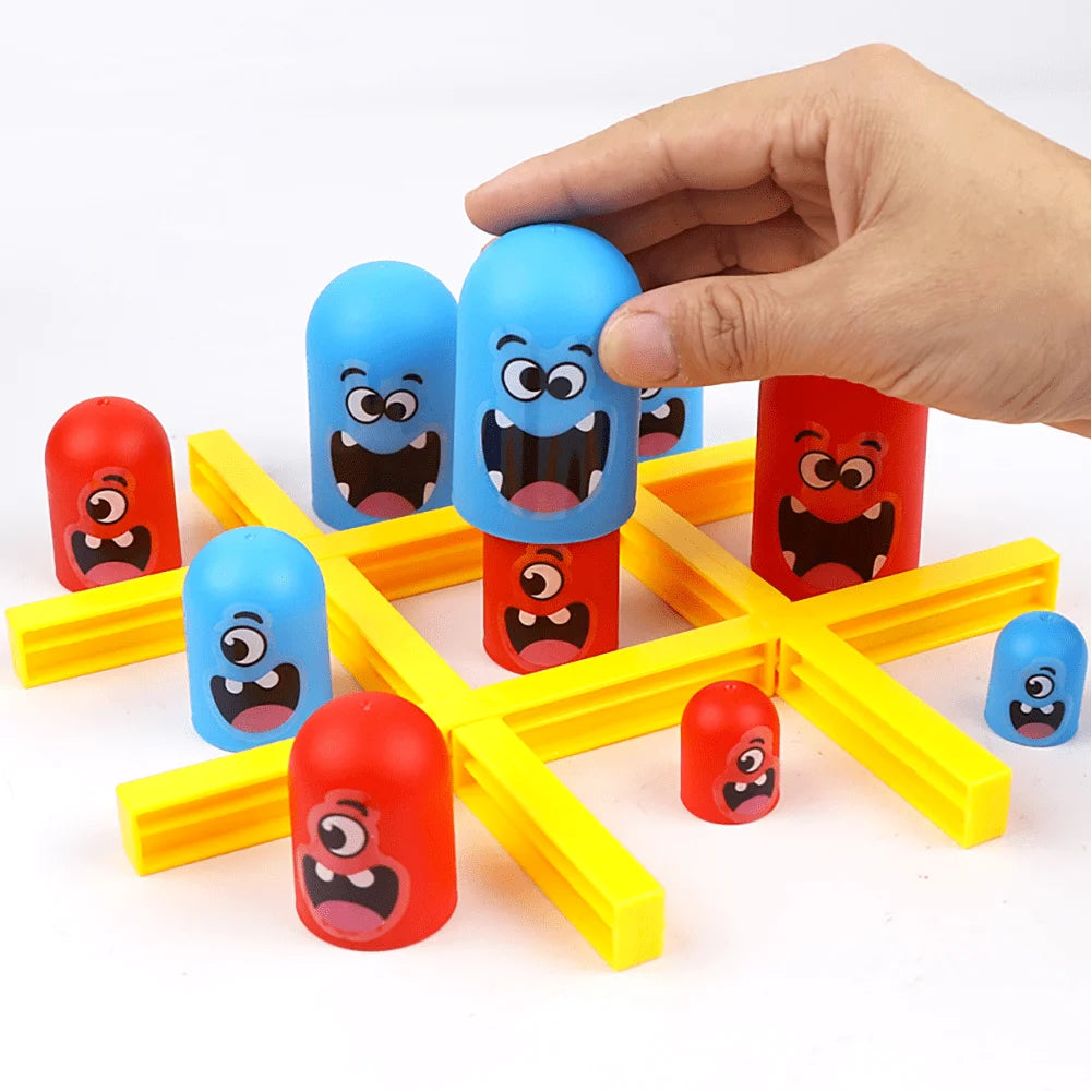 Funny Table Board Games Tic Tac Toe Intellectual Big Eating Small Chess Interactive Multiplayer Party Games Toys for Kids Adu