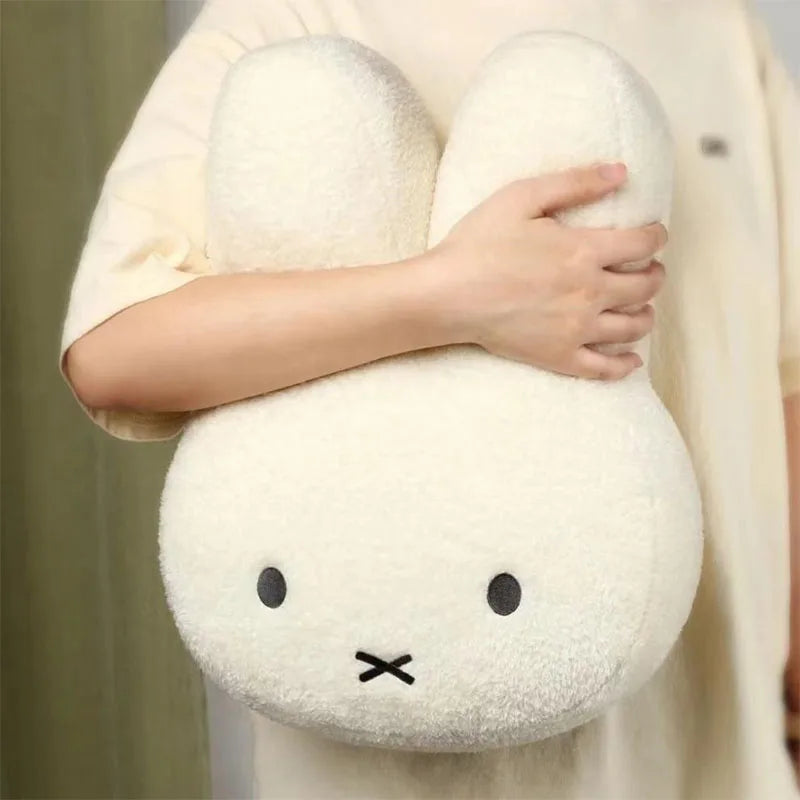 Miffy Black eyes Cute Doll Plush Toy Kawaii Bed Pillow soft comfortable Sofa Cushion Pillow Gift toys for Girl and Boy - Miff