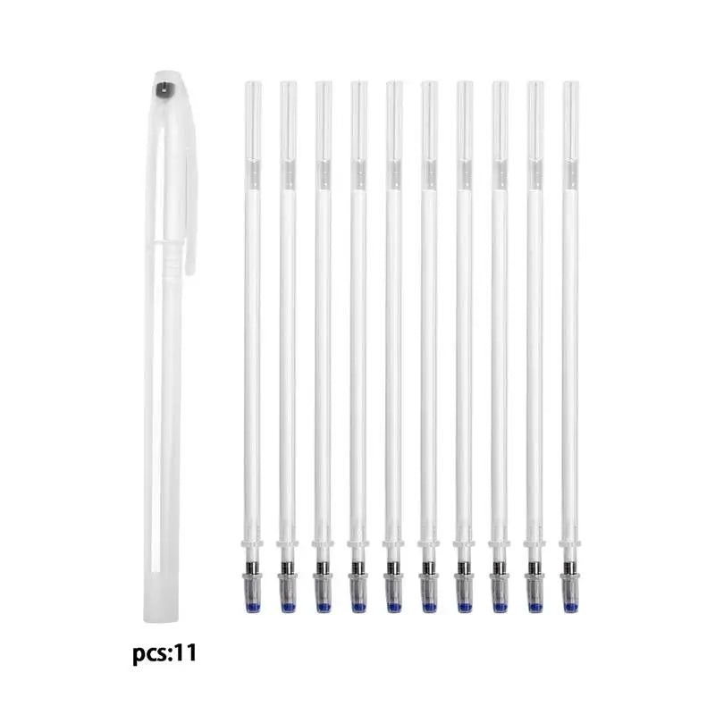 10Pcs/Set Heat Erasable Magic Marker Pen Temperature Disappearing Fabric Fabric Pens Line Marking DIY Craft Sewing Accessorie
