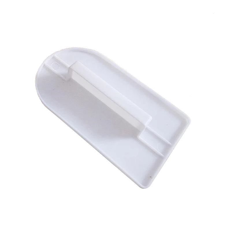 1 Piece Small Icing Fondant Cake Decorating Sugar Craft Sugarcraft Icing Mold Plastic Cake Smoother Polisher Tools - WHITE