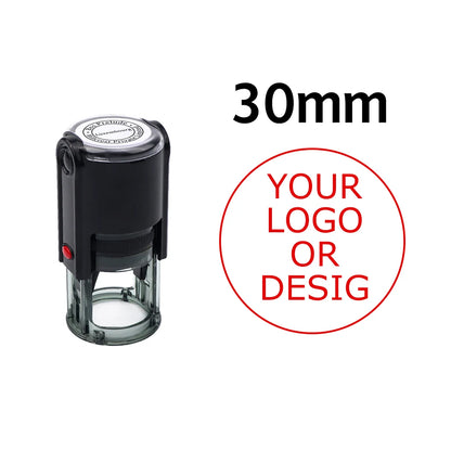 Custom Self-Inking Stamp 25/30/40/50mm Round Logo Design P Personalized Press-type Inking Stamp for Wedding Invitation Envelo