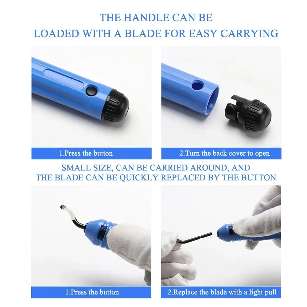 Trimming Knife Scraper Deburring Tool Deburring Cutters Set Burr Remover Hand Tool for Wood Plastic Aluminum Copper and Steel