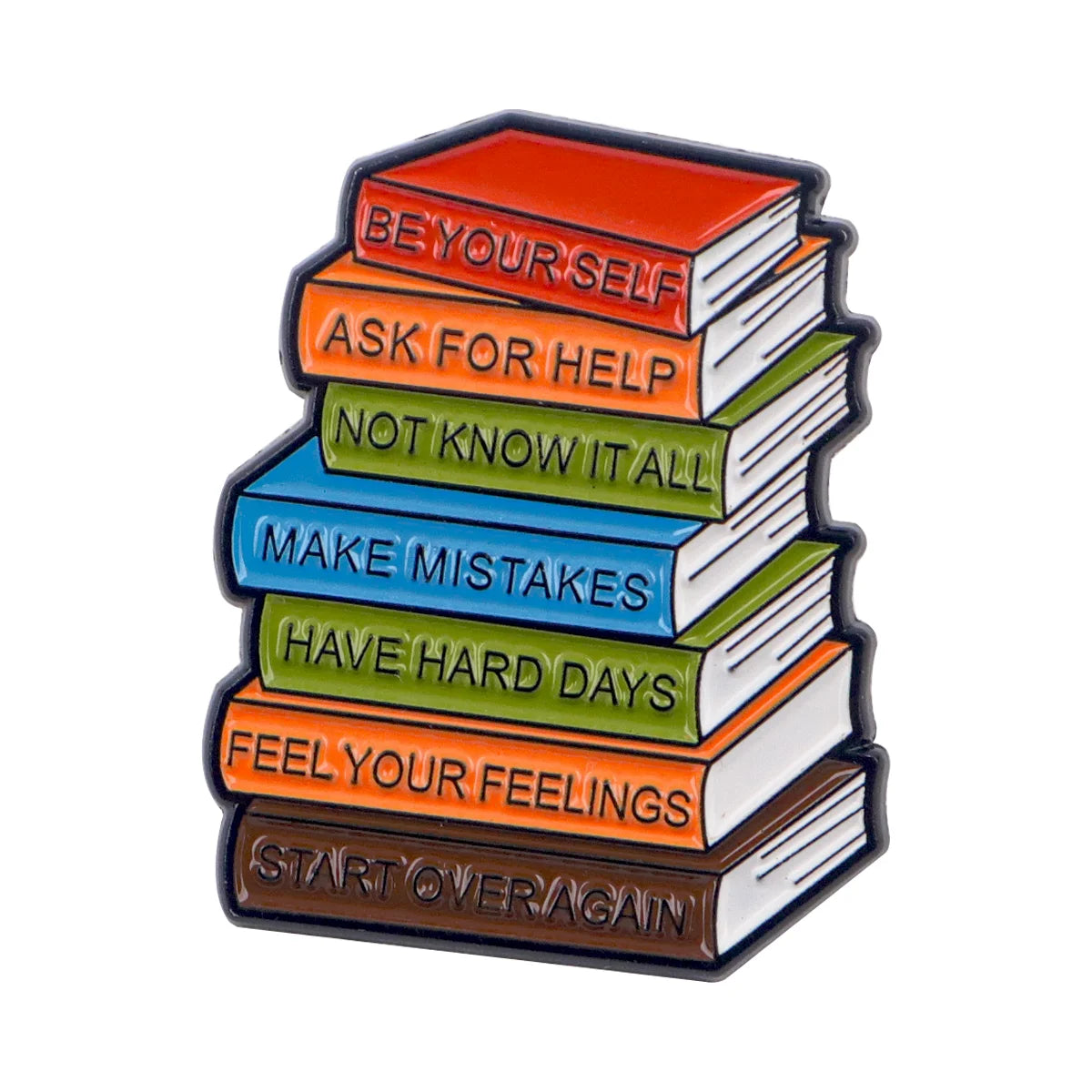 Book Lover Enamel Pin Cute Reading Themed Brooch "Just One More Chapter" Lapel Pins for Backpacks Bookworm Gift - 21