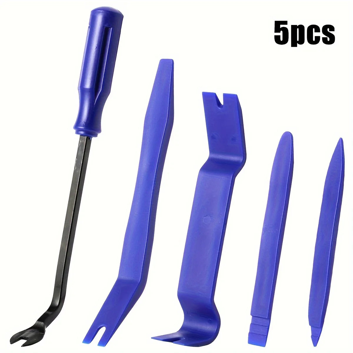 5pcs/19pcs Trim Removal Tool Set & Clip Plier Upholstery Remover Nylon Car Panel Removal Set with Portable Storage Bag - 5pcs