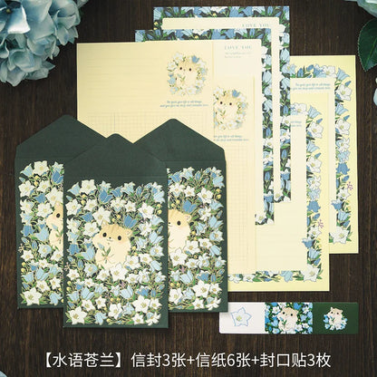 6 letter paper +3 envelopes Set Planner Stationery Supplies Message blessing letterhead