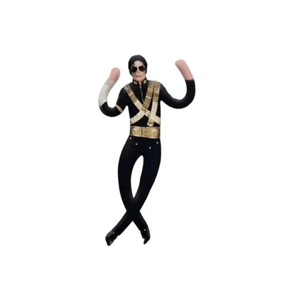 New Style Michael Jackson Cosplay Prop Doll Plush Stuffed Figure Dolls Room Decoration Abstract Joint Mobility Props Gift