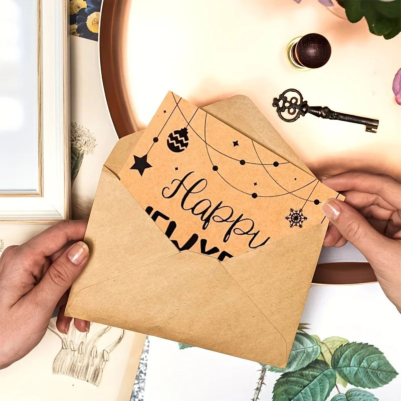 20/50pcs Premium Kraft Paper Envelopes - Perfect for DIY Greeting Cards, Wedding Invitations & Birthday Notes