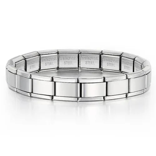 2025 Fashion Functional Elastic Bracelet Modular Bulk Italian Charms Links Fit Bracelet Stainless Steel Jewelry - A