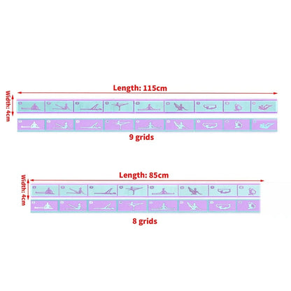 Elastic Yoga Resistance Band Pilates Dance Stretching Belt Fitness Sport Exercise Pull Strap Belt Beginner Multi-Functional B