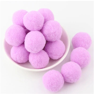 Soft Pompom Fluffy Pompones Plush Craft Pom Poms Ball Furball mini 8mm to 30mm Pompon Christmas Decoration Kids Toys crafts -
