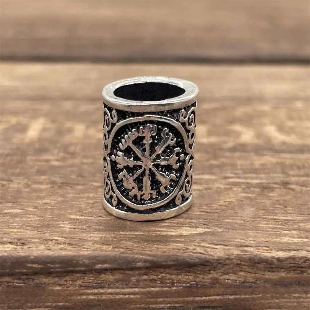 Nostalgia 1pcs Tree Of Life Small Beads For Hair Beard Braids Viking Accessories Charms Diy Jewellery Making Supplies