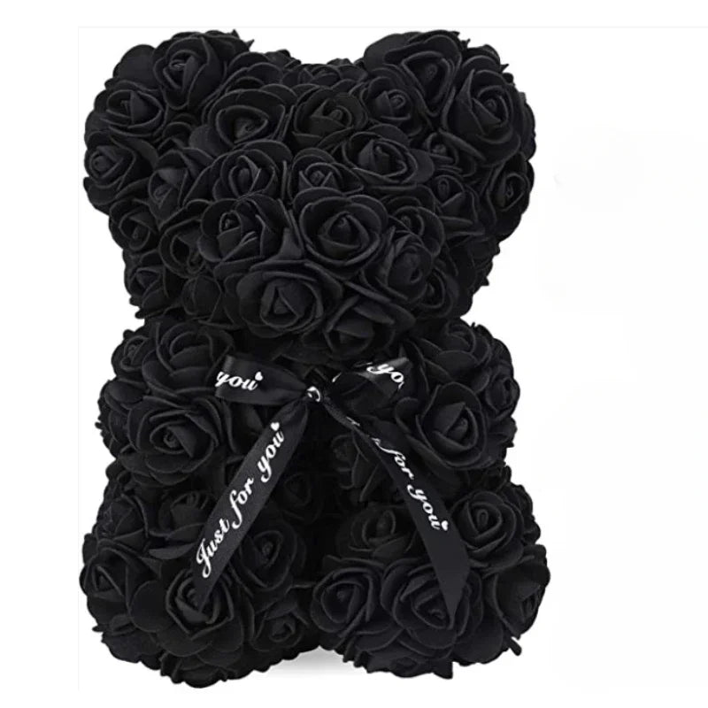2026 Artificial Flower Eternal Rose Teddy Bear for 520 Mom Mother's Day Birthday Valentine's Day Anniversary Gifts & Decorati