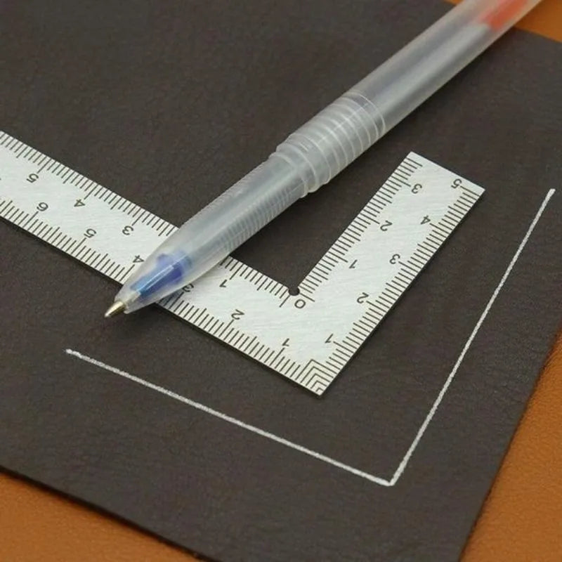 Cute School Supplies Metal Ruler Small Frame Ruler Measuring Layout Tool Stainless Steel Square Square Square Square