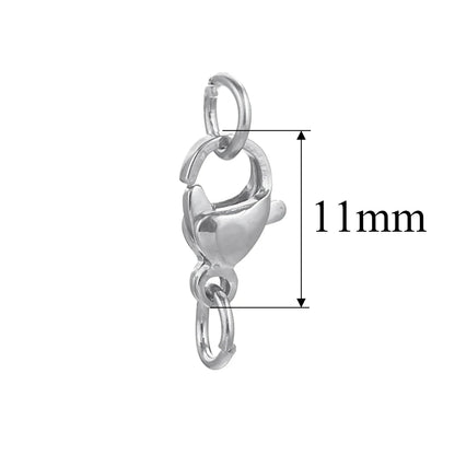 20pcs Stainless Steel Lobster Clasps For Bracelet Necklace,Lobster Clasps With Jump Rings Connectors Clasp DIY Jewelry Findin