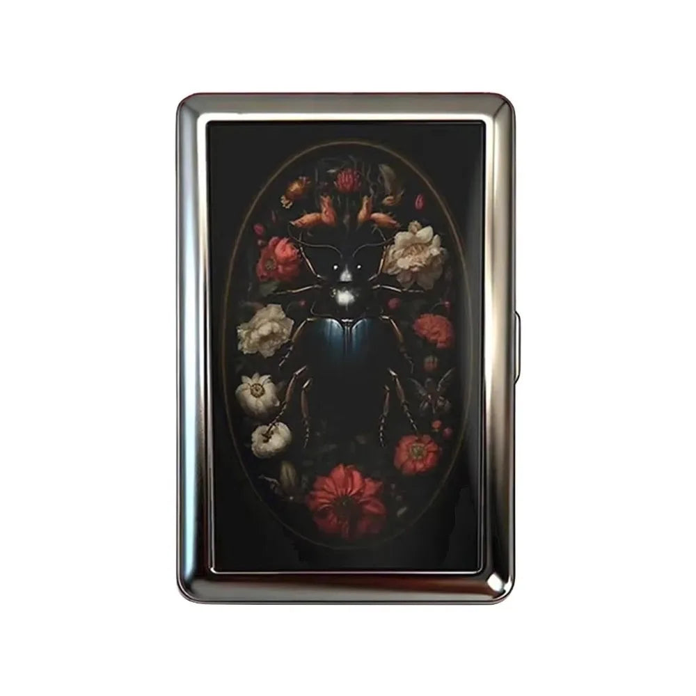 Vintage-Style Vintage Card Case Metal Material Easy Snap Metal Case Versatile Design Multi-function Card Holder