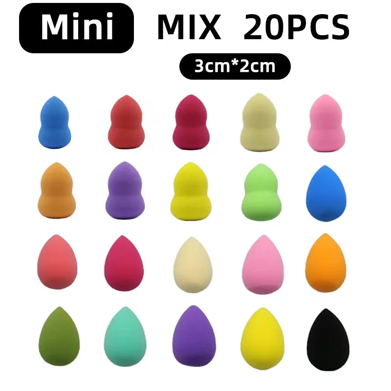 OGEYERO6pcs Mini Makeup Sponge Puff Beauty Egg Sponge for Makeup Concealer Foundation Face Cosmetic Puff Kit Make Up Blender 