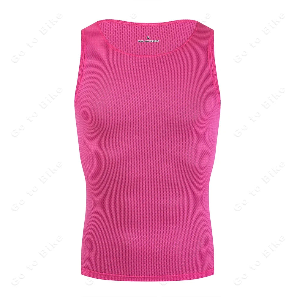 Colorful Cycling Base Layer Cycling Undershirt Quick Dry Underwear Cycling Sleeveless Jersey High Elastici MTB Road Bike Jers