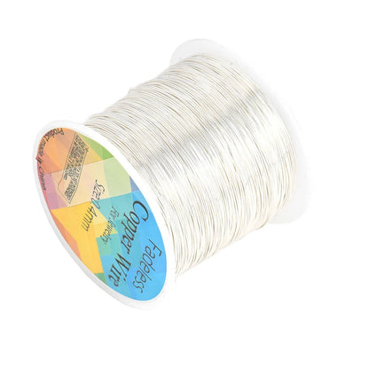 28 26 24Gauge Beading Floral Colored Jewelry Making Copper Craft Wire Soft DIY Metal Craft Art Wire 62-100Meters