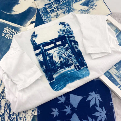Cyanotype Set 1:1 AB Potassium Ferricyanide Set Cyanotype Printing DIY For Fabric Textile Wood Reproducing Photographs Docume