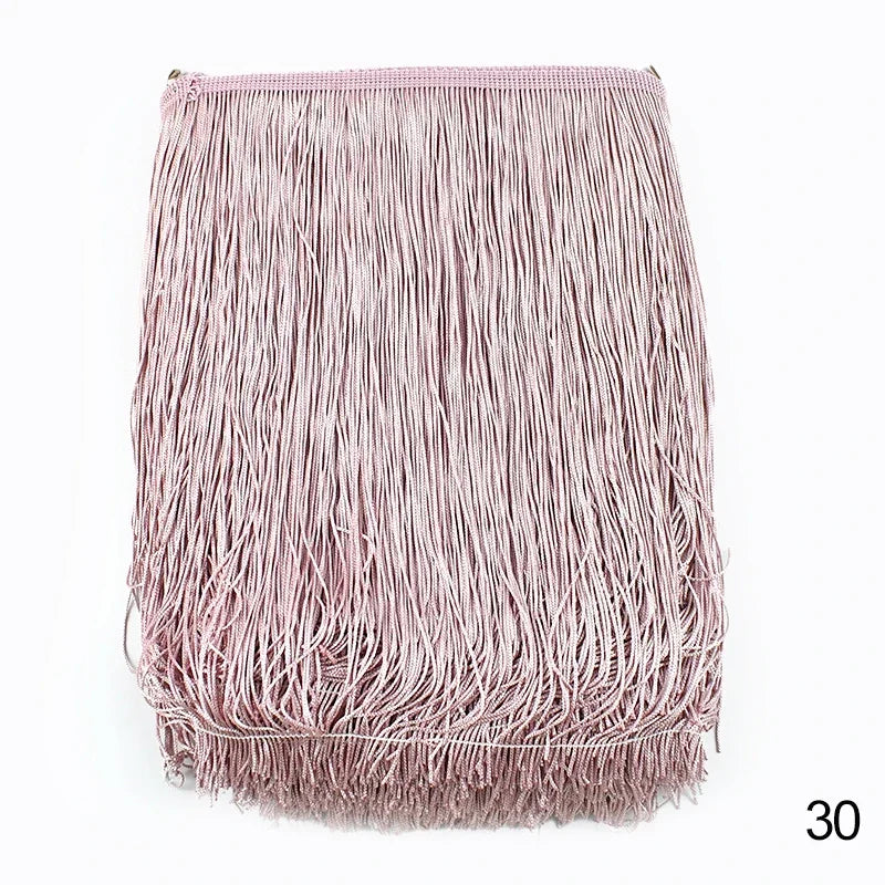 Lace Trim Fringe Tassels 2/5/10M, 30cm Long, For Curtain, Sewing, DIY Accessories - 30 / 30cm-10Yards