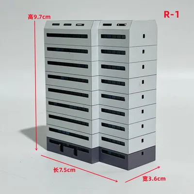 Architecture 1:300 ABS Building Scene Plastic Assembly Model Train Layout Design Materials