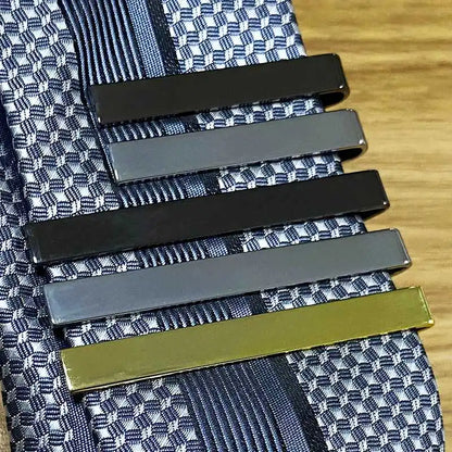 Tie Clip Necktie Accessories Fashion Style Ties for Men Metal Tone Simple Bar Clasp Practical Clasp Tie Pin for Mens Collar C