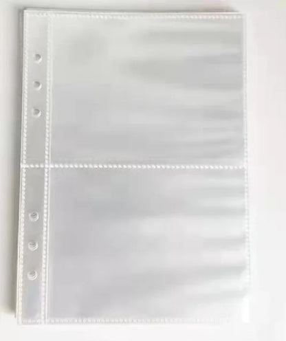 A5 White Blue DIY Binder Photocards Collect Book Diary Agenda Planner DIY Cover Album Stationery