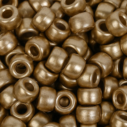 IYOE 100Pcs Pony Beads 6x9mm Glitter Acrylic Beads Luminous Spacer Beads For Diy Craft Jewelry Bracelets Making Hair Supplies