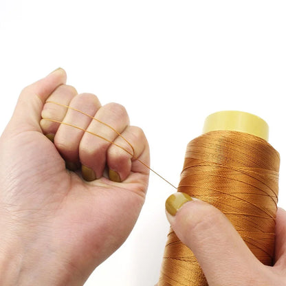 Heavy Duty Thread 1500 Yards 210D/3 All Purpose High Strength Polyester Sewing Thread for Weave Upholstery Jeans Beading Purs