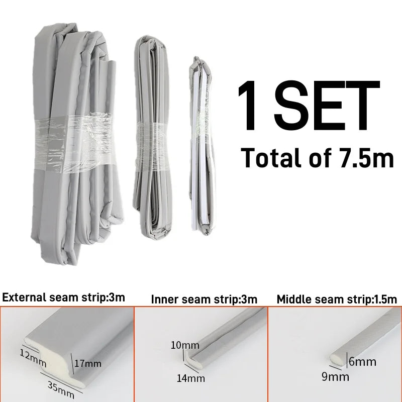 Z-shaped Window Sealing Strip Steel Window Windproof Soundproof Strip Door Sealing Gap Insect Proof Acoustic Foam Filling Str