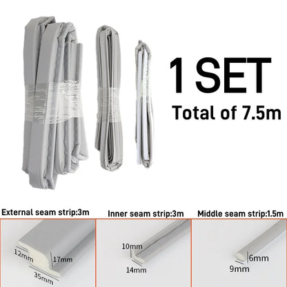 Z-shaped Window Sealing Strip Steel Window Windproof Soundproof Strip Door Sealing Gap Insect Proof Acoustic Foam Filling Str