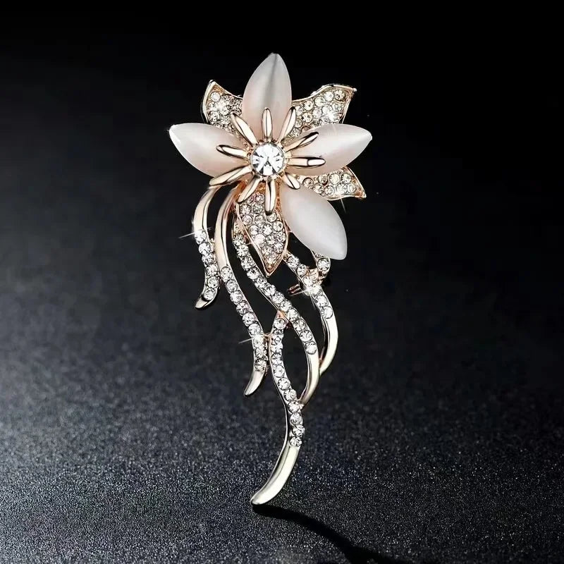 Small Cute Little Girl In Black Dress Nurse Brooches Rhinestone Crystal Brooch Pin Drop Oil Corsage Clothing Coat Jewelry - X