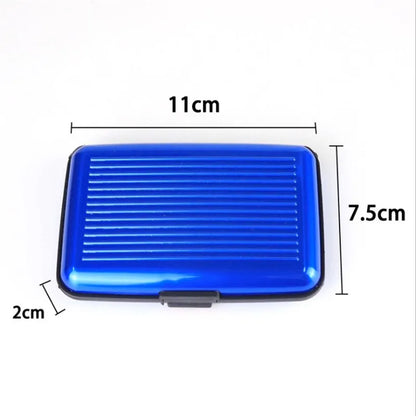 Business Credit Cards Holder ID Card Case Aluminum Metal Waterproof Bank Card Protection Holder Case Men Women Wallets