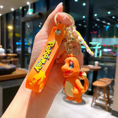 Cute Pokémon Keychains - Pikachu, Bulbasaur, Ducklett, Jigglypuff, & Squirtle keychains. Stylish accessories for keys, bags -