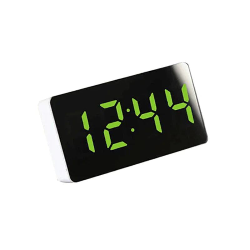 Multifunctional Mirror Table Clock Digital Alarm Snooze Display Time Night LED Light Desk Desktop Home Decor Gifts for Childr