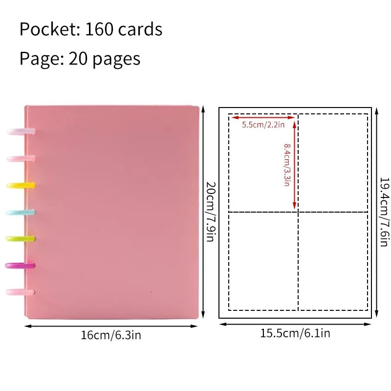 3inch Photocard Binder INS Photo Album K-pop Idol Collection Book 160 Pockets Photocard Album Collect Book Card Picture Album