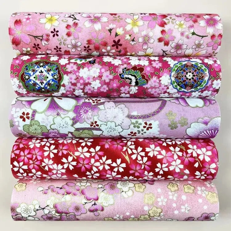 5pcs Cotton Fabric, Printed Fabric, Handmade Doll Clothes Fabric, Dress Fabric, For DIY Sewing Scrapbooking Quilting Craft - 