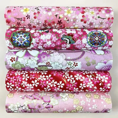 5pcs Cotton Fabric, Printed Fabric, Handmade Doll Clothes Fabric, Dress Fabric, For DIY Sewing Scrapbooking Quilting Craft - 