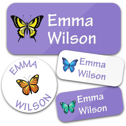 TREES 140PCS Custom Waterproof Name tags Stickers ,cartoon style, nakrjki na ubrania imie，autocollants personnalisés prenom, 
