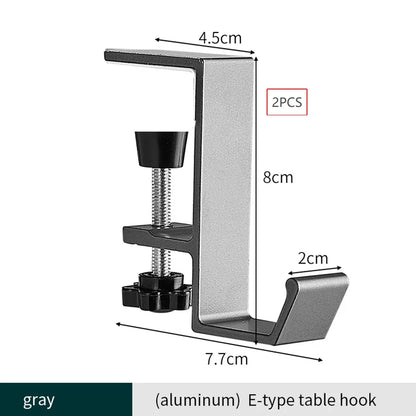 Punch-free Hanging Bag Hook Student Desk Side Hanging Bag Artifact Removable Mobile Handbag Holders Multi-functional Table Ho