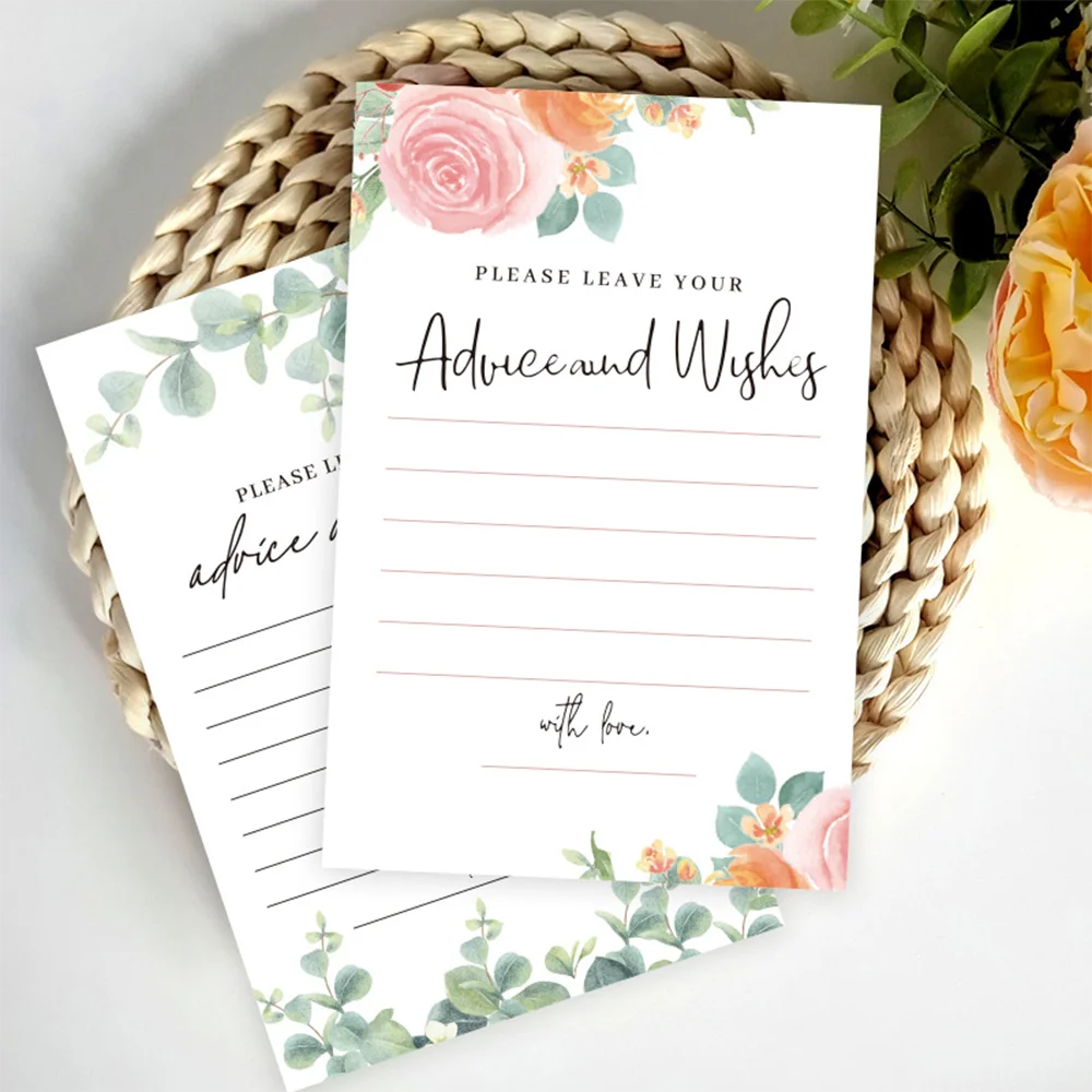 Personalized Table Card Couple's Name Wedding Invitations Thank You Welcome Menu Place Cards Editable Modern Minimalist Decor