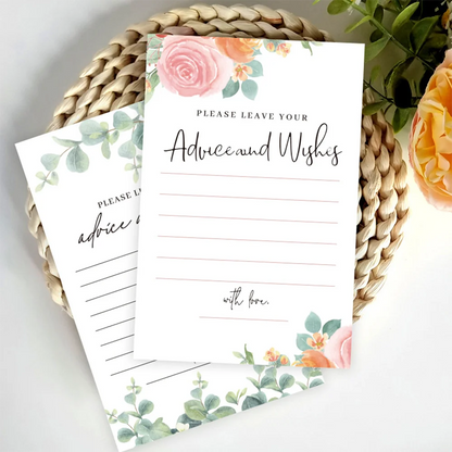 Personalized Table Card Couple's Name Wedding Invitations Thank You Welcome Menu Place Cards Editable Modern Minimalist Decor