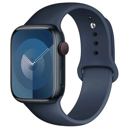 Silicone Band For Apple Watch strap 44mm 45mm 40mm 41mm 42-38mm 45 mm sport bracelet iwatch series 8 7 6 5 4 3 SE 9 Ultra 2 4