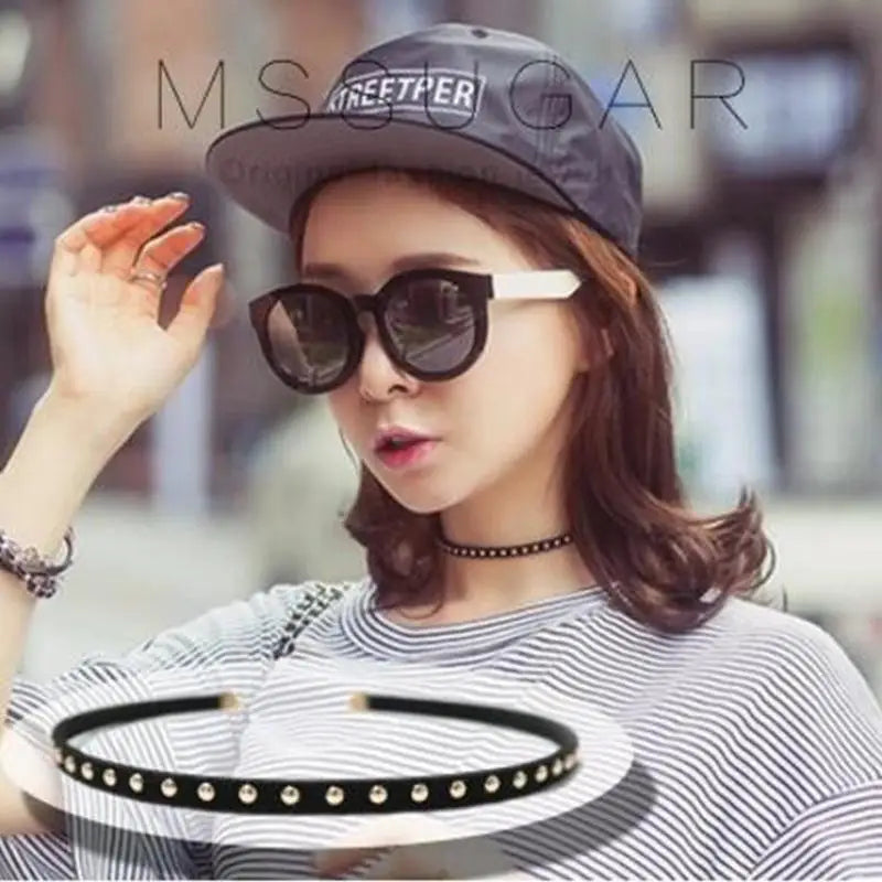 Cute Fashion Bohemian Personality Rivets Hot Nail Fender Necklace Collar Statement Necklace Choker Necklace Gargantilha Colla