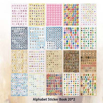 Random Cover Letter Sticker Books, Varied And Diverse Letter Stickers for DIY Crafts, Scrapbooks, Mugs, Mailbox, Bulletin Boa