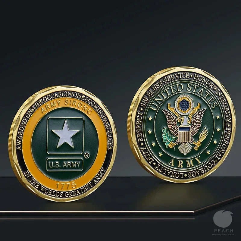 Souvenir Coin Veterans Memorial Coin US Army Military Challenge Coin