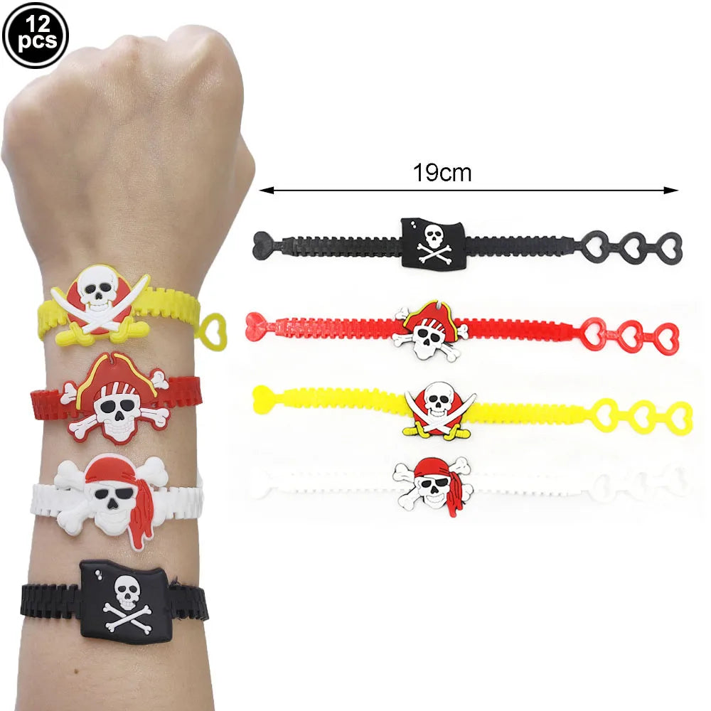 Pirate Party Supplies Temporary Tattoos Boys Girls Tattoos Stickers Birthday Party Supplies Gift Pirate Party Favors Decorati