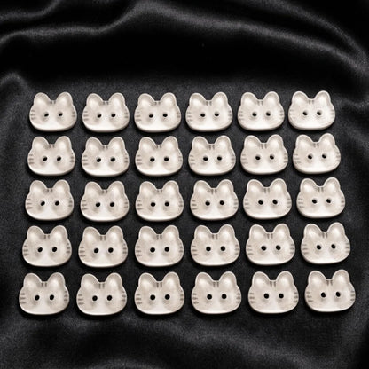 30pcs Tuxedo Cat 12mm Kitty Buttons Creative Cute Calico Cat Buttons Fashionable Resin Ginger Cat Buttons Clothes Accessories