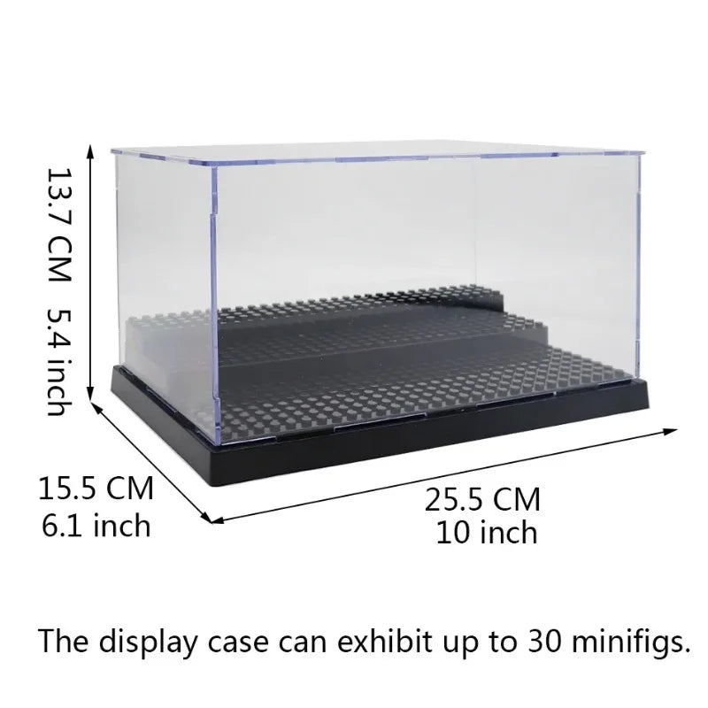 Compatible building block display box storage box building block doll collection step-by-step hand display