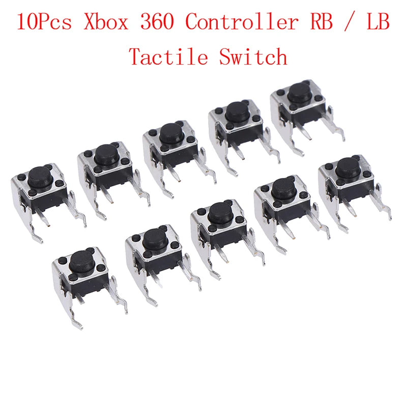 10Pcs RB / LB bumper button tactile switch for Xbox One Xbox 360 controller - one size